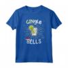 Divertente Gingle Bells Natale Gin Pun - Maglietta Regalo di Natale per Amanti del Gin - Ideale per Mercatino di Natale o Festa di Natale