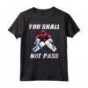 Ghiaccio Hockey Portiere - Maglietta 'You Shall Not Pass' per Campo - Ideale per Giocatori e Tornei