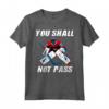 Ghiaccio Hockey Portiere - Maglietta 'You Shall Not Pass' per Campo - Ideale per Giocatori e Tornei