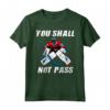 Ghiaccio Hockey Portiere - Maglietta 'You Shall Not Pass' per Campo - Ideale per Giocatori e Tornei