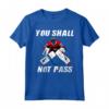 Ghiaccio Hockey Portiere - Maglietta 'You Shall Not Pass' per Campo - Ideale per Giocatori e Tornei