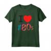 I Love The 80's - Travestimento Costume Anni 80 Donna Uomo Maglietta Vintage - Costume Divertente per Feste a Tema Retro