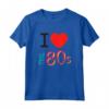 I Love The 80's - Travestimento Costume Anni 80 Donna Uomo Maglietta Vintage - Costume Divertente per Feste a Tema Retro