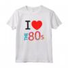 I Love The 80's - Travestimento Costume Anni 80 Donna Uomo Maglietta Vintage - Costume Divertente per Feste a Tema Retro
