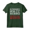 In Paradiso Niente Sesso - Shirt Divertenti con Scritte Ironiche - Maglietta per Uomo e Donna - Ideale Regalo per Amanti dell'Ironia