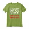 In Paradiso Niente Sesso - Shirt Divertenti con Scritte Ironiche - Maglietta per Uomo e Donna - Ideale Regalo per Amanti dell'Ironia