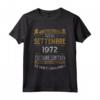 Settembre 1972 Vintage - Maglia 51 Compleanno Anni Uomo Donna - Regalo Compleanno Vintage 1972 Design Retro - Edizione Limitata