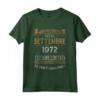 Settembre 1972 Vintage - Maglia 51 Compleanno Anni Uomo Donna - Regalo Compleanno Vintage 1972 Design Retro - Edizione Limitata