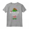 Maestra Elfo Famiglia Natale Personalizzata Divertente Maglietta - Regalo Insegnante Natale Cappello Elfico