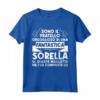 Orgoglioso Fratello della Migliore Sorella del Mondo - Maglietta Compleanno Divertente per Fratelli - Ideale per Regalo Festa del Papà o Natale