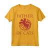 Father of Cats - Divertente gatto amante gattino papà gattino Maglietta - Regalo per amante dei gatti - Ideale per Compleanno o Natale