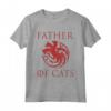 Father of Cats - Divertente gatto amante gattino papà gattino Maglietta - Regalo per amante dei gatti - Ideale per Compleanno o Natale