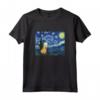 Capybara Van Gogh Notte stellata Design Maglietta - Leggera e Taglio Classico - Ideale per Gli Amanti dell'Arte
