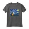 Capybara Van Gogh Notte stellata Design Maglietta - Leggera e Taglio Classico - Ideale per Gli Amanti dell'Arte