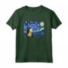 Capybara Van Gogh Notte stellata Design Maglietta - Leggera e Taglio Classico - Ideale per Gli Amanti dell'Arte