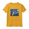 Capybara Van Gogh Notte stellata Design Maglietta - Leggera e Taglio Classico - Ideale per Gli Amanti dell'Arte