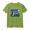Capybara Van Gogh Notte stellata Design Maglietta - Leggera e Taglio Classico - Ideale per Gli Amanti dell'Arte