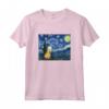 Capybara Van Gogh Notte stellata Design Maglietta - Leggera e Taglio Classico - Ideale per Gli Amanti dell'Arte