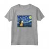 Capybara Van Gogh Notte stellata Design Maglietta - Leggera e Taglio Classico - Ideale per Gli Amanti dell'Arte