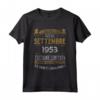Settembre 1953 Vintage - Maglia 71 Compleanno Anni Uomo Donna - Regalo Compleanno 71 Anni Nato Nel 1953 Retro Vintage Design