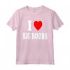 Io Cuore (Amore) Grandi Tette - Maglietta Divertente con Stampa Ironica - Acquista Online una T-shirt Unica e Audace