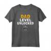 New Dad Video Gamer Dad Level Unlocked Vintage Retro Maglietta - Perfect Father's Day Gift for Gamer Dads and New Fathers