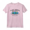 Flat Earth Society - Maglietta Members Around The Globe - Joke Shirt per Appassionati della Teoria della Cospirazione