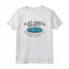 Flat Earth Society - Maglietta Members Around The Globe - Joke Shirt per Appassionati della Teoria della Cospirazione