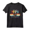 Divertente Compleanno Best Of 1975 - I'm A Classic Giradischi Maglietta Vintage - Ideale per Festeggiare Compleanni con Amici e Familiari