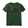 I Love Hot Moms Tshirt - Maglietta Divertente per Mamme Sexy - Design Sarcastico MILF - Perfetto Regalo