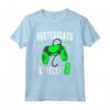 Festeggiato Livello 8 - Maglietta Videogiochi Bambino 8 Anni Compleanno - Idea Regalo Gamer