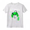 Festeggiato Livello 8 - Maglietta Videogiochi Bambino 8 Anni Compleanno - Idea Regalo Gamer