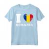 I Love Romania - Cuore Bandiera Romania Maglietta by HapTiger - Ideale per gli Amanti della Romania