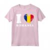 I Love Romania - Cuore Bandiera Romania Maglietta by HapTiger - Ideale per gli Amanti della Romania