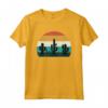 Regalo Amante Retrò - Cactus Sunset Saguaro / Opuntia Maglietta per Amanti delle Piante del Deserto - Ideale per Compleanno o Natale