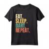 Eat Sleep Dart Repeat Maglietta - Vintage Retro Motive for Dart Game Enthusiasts