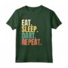 Eat Sleep Dart Repeat Maglietta - Vintage Retro Motive for Dart Game Enthusiasts