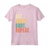 Eat Sleep Dart Repeat Maglietta - Vintage Retro Motive for Dart Game Enthusiasts