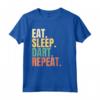 Eat Sleep Dart Repeat Maglietta - Vintage Retro Motive for Dart Game Enthusiasts