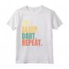 Eat Sleep Dart Repeat Maglietta - Vintage Retro Motive for Dart Game Enthusiasts