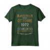 Ottobre 1972 Vintage - Maglia 52 Compleanno - T-shirt Uomo Donna Anni 52 - Regalo Originale