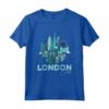 I Love London England Skyline Graphic Design Maglietta - London Souvenir Apparel for Men, Women, and Kids - Unique London Gifts and Apparel