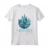 I Love London England Skyline Graphic Design Maglietta - London Souvenir Apparel for Men, Women, and Kids - Unique London Gifts and Apparel