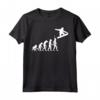 Evoluzione Snowboard Snowboarder Snowboarding Neve Maglietta - Ideale per gli Amanti dello Sport Invernale - Leggera e Resistente