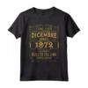 Dicembre 1972 Vintage - Maglia 52 Compleanno Anni Uomo Donna - Regalo Design Retro Vintage Edizione Limitata