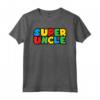 Supereroe Zio - Super Zio Maglietta per Regalo Compleanno o Natale - Divertente Idea Regalo per lo Zio Giocatore