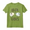 Ibiza Tropical Island Vibes Palm Tree Sunset Sunglasses Maglietta - Beach Vacation Tee for Caribbean or Mediterranean Lovers