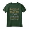 Marzo 2005 Vintage - Maglia 19 Compleanno Anni Uomo Donna - Ideale Regalo Compleanno 19 Anni Vintage