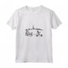 Paris Skyline - Girl Riding Motor Scooter Romantic Design Maglietta - Perfect for Every Occasion in Black and Pink