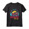 Miami Beach Tee Shirt - Graphic Design Manica Corta - I Love Miami Florida Summer Vibes T-shirt - Souvenir Retro Miami Fashion Style